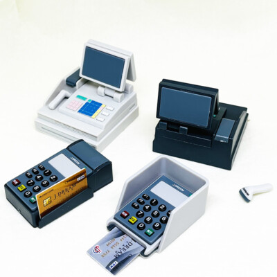1/6 Scale Dollhouse Miniatures Cashier Credit Card Machine Market Accessories