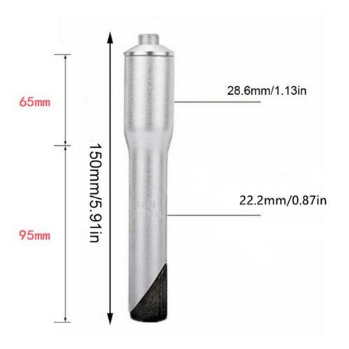 0.87" to 1-1/8" Aluminum Threadless QUILL STEM ADAPTER Bike Bicycle Parts - Picture 5 of 6