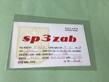 Vintage QSL Radio communication card Poland 1969 Ref 52968