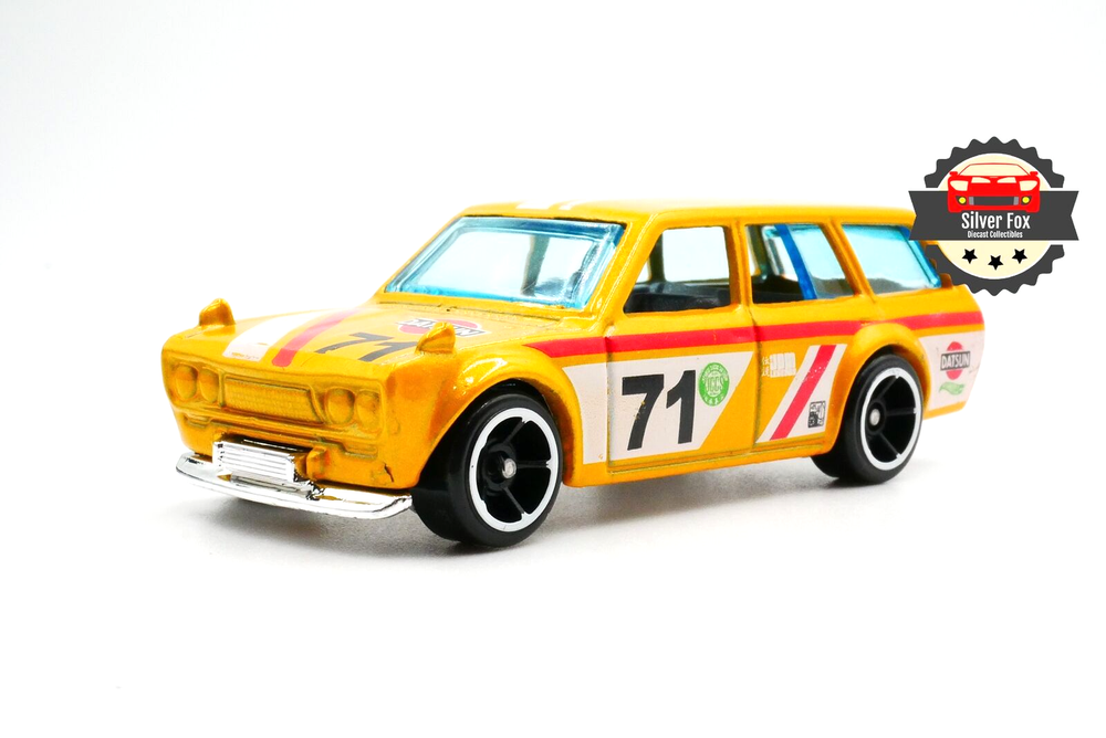 1971 DATSUN 510 YELLOW RACING 1:64 SCALE DIECAST COLLECTOR MODEL CAR