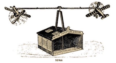 Demi-aile Avion Bing Type Bleriot - Pièce Jouet Mécanique Vintage