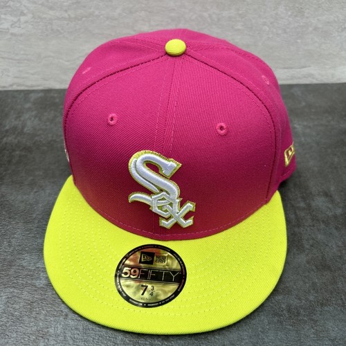 Chicago White Sox Hat Pink 2005 World Series Patch New Era 59FIFTY 7 3/4 H41 - Picture 5 of 9