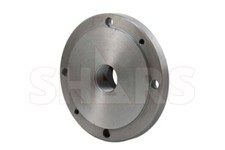 Placa trasera roscada completamente mecanizada de 6" 1-1/2 x 8 para portabrocas independiente de 4 mordazas S