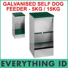 BAINBRIDGE GALVANISED DOG SELF FEEDER HEAVY DUTY LARGE CAPACITY PET DISPENSER