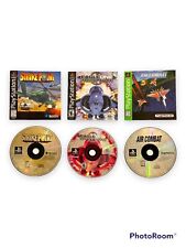 FLIGHT SIMULATOR GAME LOT OF 3 Air Combat, Eagle One, Strike Point PS1 Manuals +