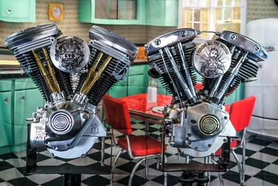 Downward Spiral Brass Shovelhead Evo Points Timing Timer Cover