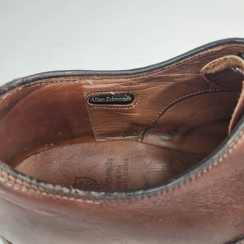 Allen Edmonds Park Avenue Dark Chili Brown 5610 Leather Oxford Shoes Size 10.5 D - Picture 11 of 13