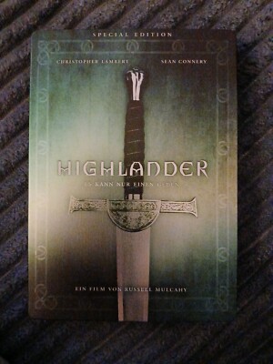 Highlander (2 DVD Special Edition Steelbook) Christopher Lambert, Sean Connery 