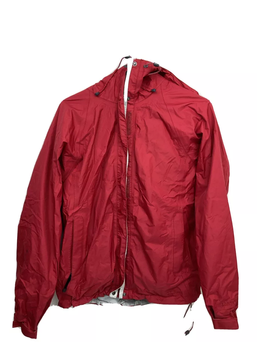 LL Bean Gore Tex Waterproof Jacket W Lining Red OAKN3 Women s Size M Reg