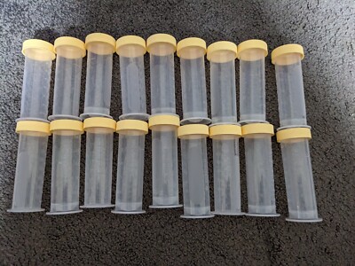 Lot of 18 Medela 2.7oz/80ml Breast Milk Colostrum Storage Containers/Bottles
