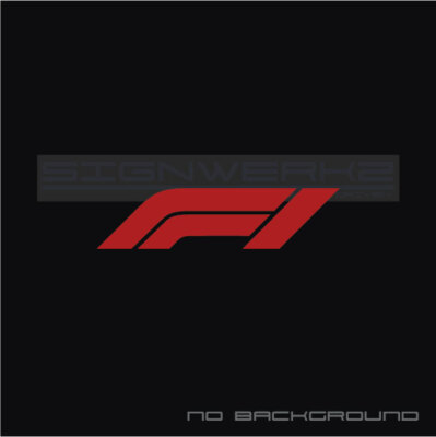 F1 Decal Sticker logo Track Racing Ferrari Mercedes Hamilton Fomula 1 Pair