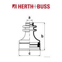 Herth+Buss Jakoparts Achsmanschetten Satz FüR Mitsubishi Vorne Getriebeseitig