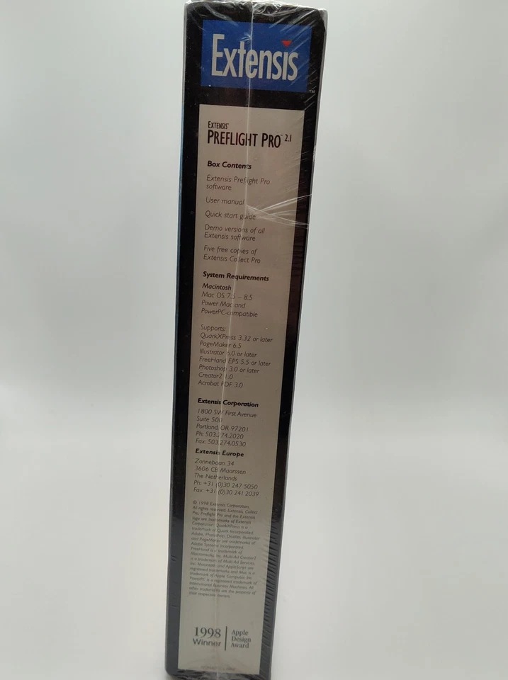 Rare Brand New Sealed 1988 Extensis Preflight Pro 2.1 Package Collectible - Image 2 of 4