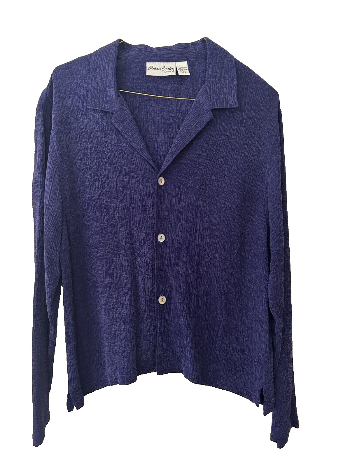 Chico’s Private Edition Button Front Blouse Size … - image 1