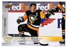 20/21 2020 UPPER DECK UD HOCKEY SIDNEY CROSBY #15 GAME DATED MOMENTS 499 PENGUIN
