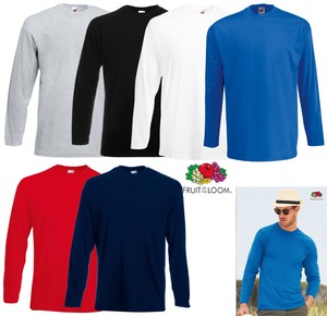 t shirt fruit of the loom manica lunga