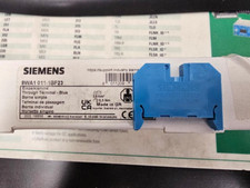 SIEMENS 8WA1011-1BF23 TERMINAL BLOCK 2.5mm BLUE 800V (1 piece) Open