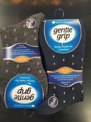  Thermosocken Herren, Gentle Grip Honeycomb Herrensocken UK 6-11
