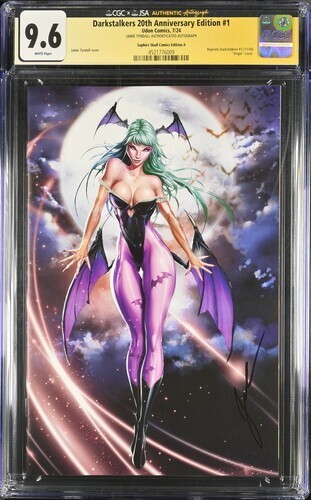 Darkstalkers: 20th Anniversary Edition #1 CGC 9.6 SS Signed By Jamie Tyndall