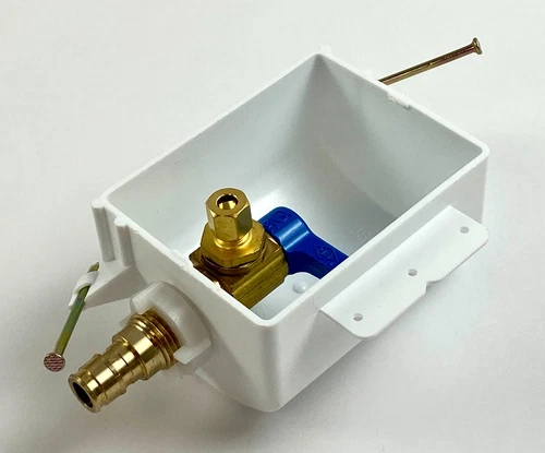 Jones Stephens 1/2 in Brass Push-to-Connect Ice Maker Outlet Box - Picture 2 of 6