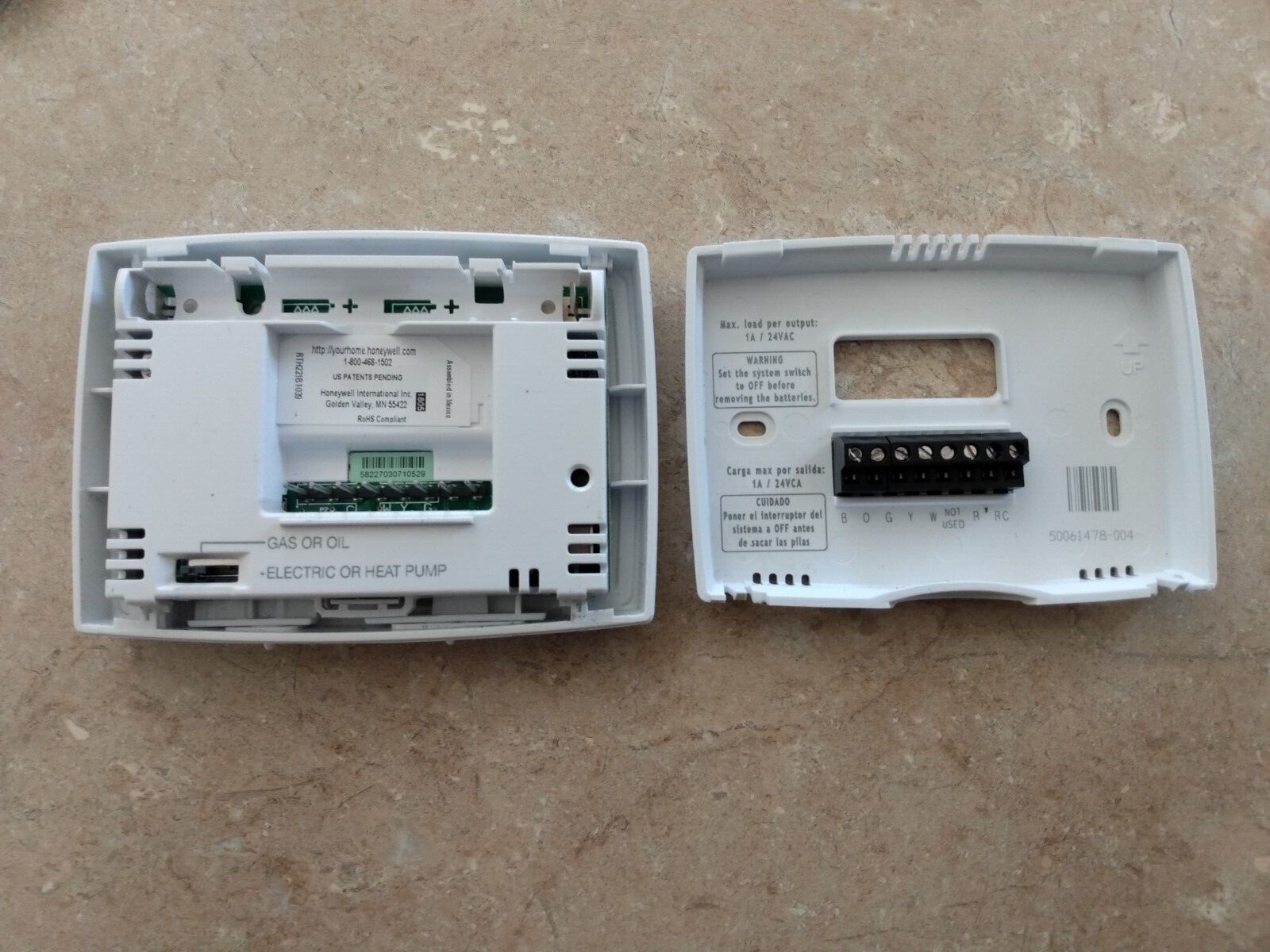 Honeywell Home RTH221B1039 RTH221B Programmable Thermostat, White, Tested