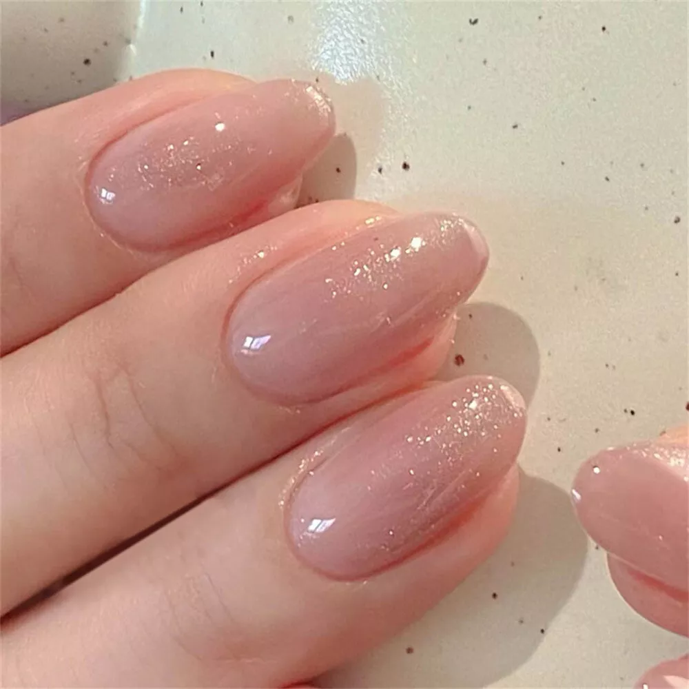 Milky White Press on Nails Jelly Nail Polish New Nail Trend Long Medium Short  Nails Press on Nails Canada Handmade Natural Nails - Etsy