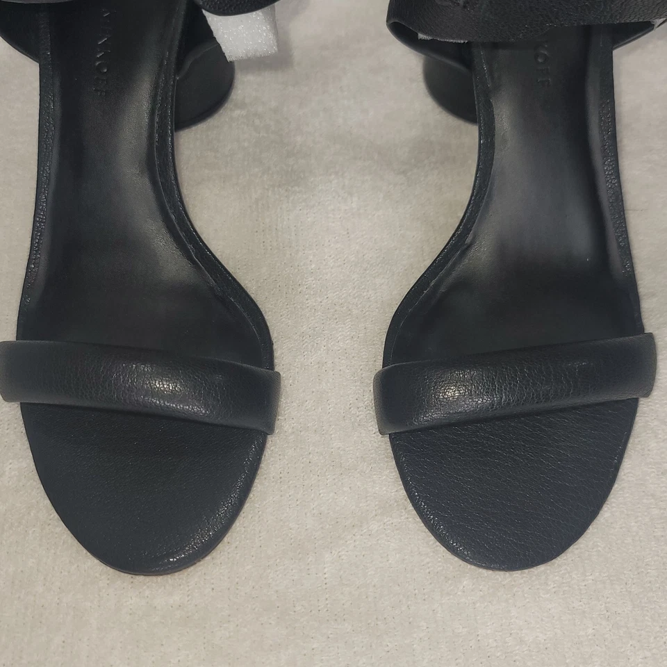 Rebecca Minkoff Women's Sz 8M US  Black Leather 3.25" Ht. Platform Heels - Image 3 of 4