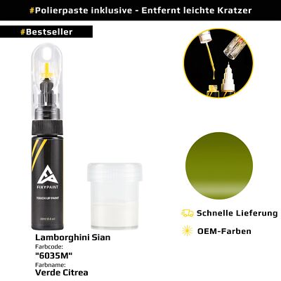 Lackstift für Lamborghini Sian Code: 6035M Verde Citrea