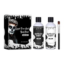 Halloween Face Painting Kit Quick Drying Cosplay Black White Makeup Washable