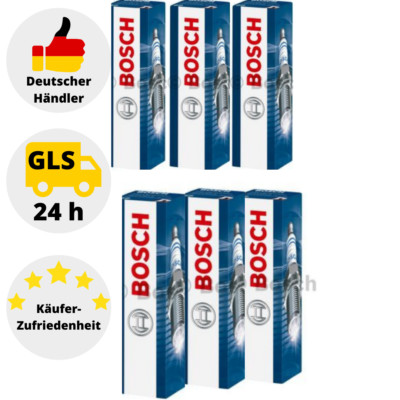 6x Bosch 0 242 232 501 Zündkerzen  BMW E36 E46 E39  Z3 Z4 Mini BMW 3 5 7  X3 X5