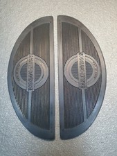 Harley WL WLA WLC WLD UL EL FL Flathead Black Half Moon Footboard Mats