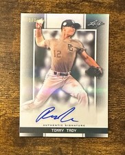 2019 Leaf Perfect Game National Showcase Auto Black Tommy Troy 1/1 #X12515