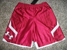 UNDER ARMOUR New NWT Boys Youth Kids XL Shorts Gym Athletic Loose Fit Dark Red