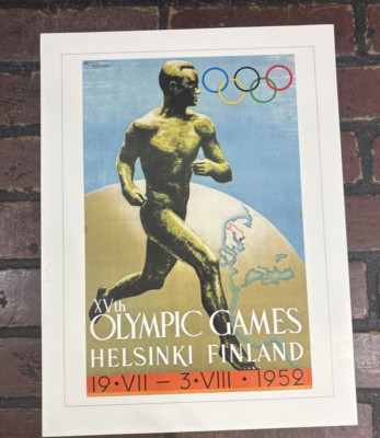 1952 Helsinki Finland OLYMPICS Poster 16 x12 