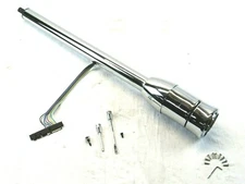  Universal 35'' Tilt Manual Steering Column W/ Wheel Adapter Chrome S81016C