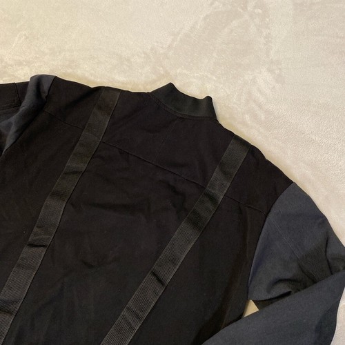 Zara Jacket Mens Size Large Black Full Zip Bomber Goth Punk Biker Streetwear Y2K - Picture 14 of 14