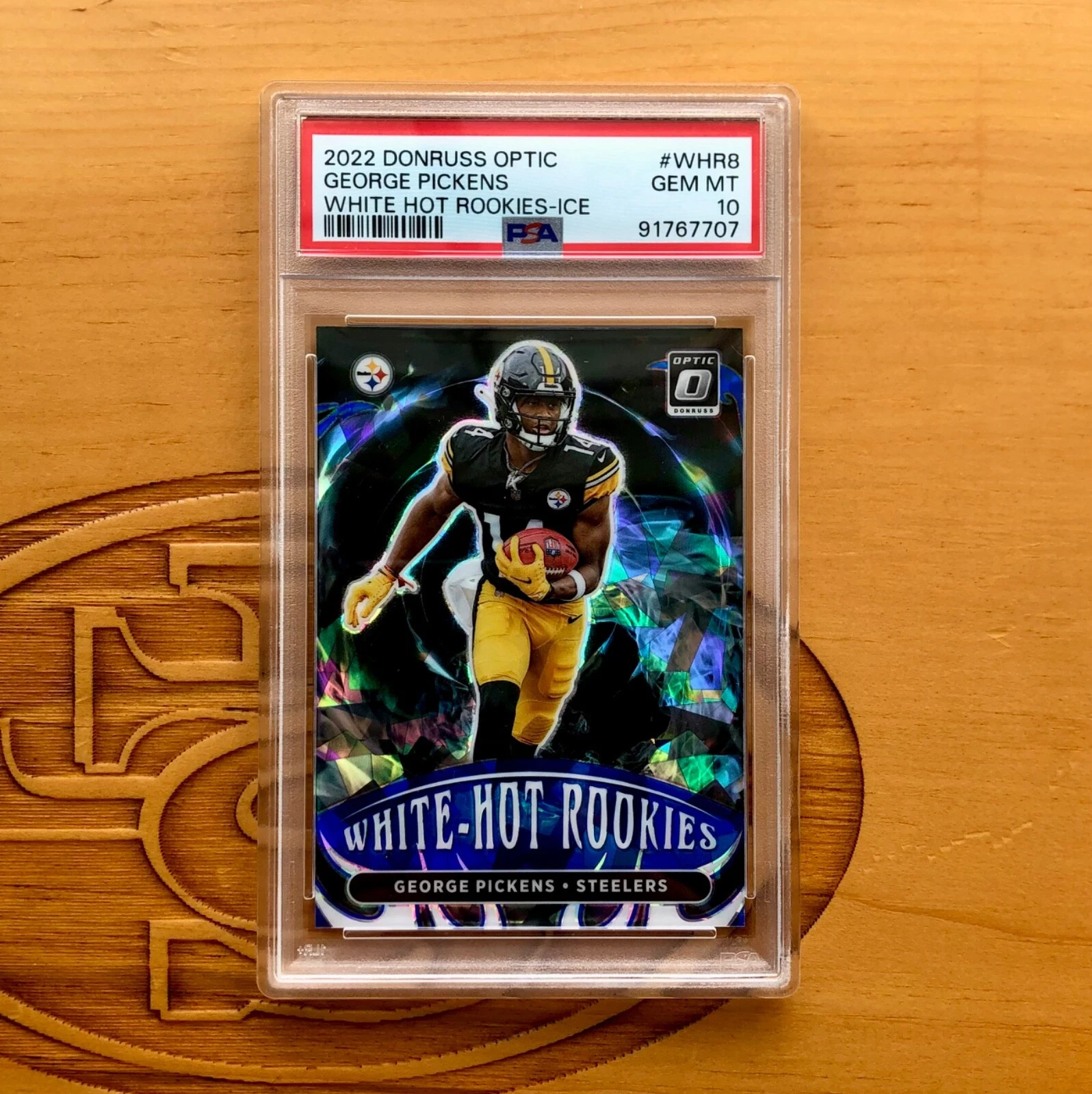 George Pickens Panini Donruss Optic White Hot Rookies #WHR8 Ice