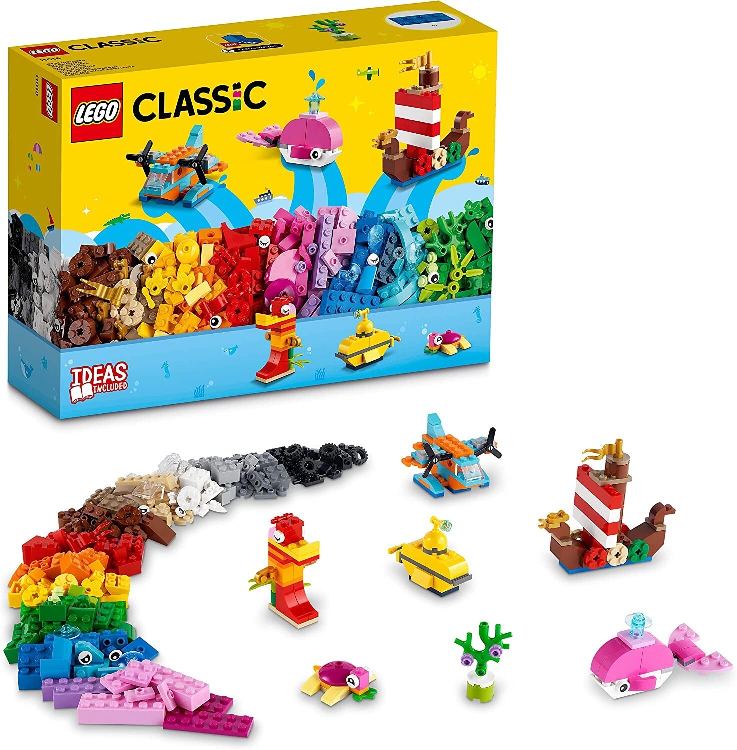 LEGO CLASSIC MATTONCINI DA COSTRUZIONE CREATIVO SULL'OCEANO
