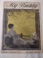 Vintage Sheet Music My Buddy 1922 Gus Kahn Walter Donaldson 