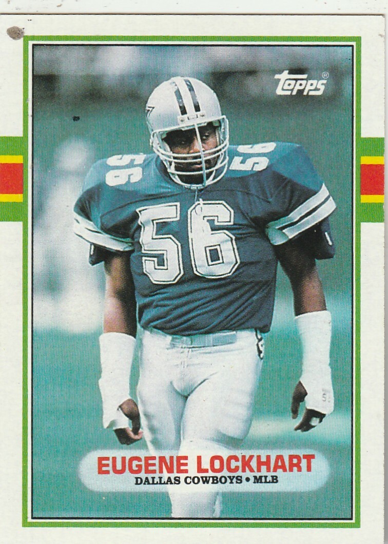 FREE SHIPPING-MINT-1989 Topps #388 Eugene Lockhart Cowboys PLUS BONUS CARDS