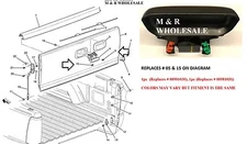 1999-2009 TAILGATE CLIPS GMC & CHEVY TAILGATE LATCH ROD RETAINER CLIPS TG-04