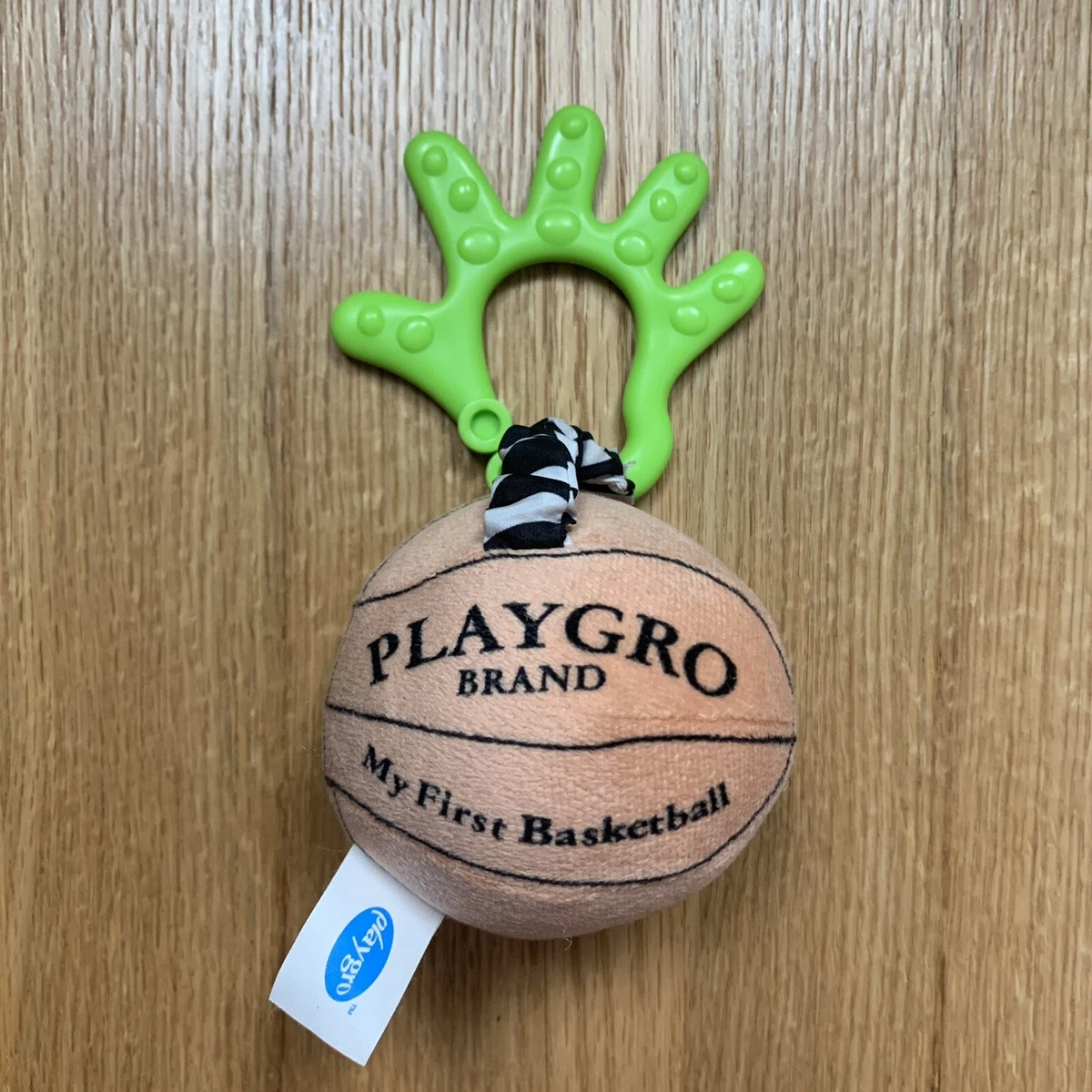 Playgro My First Basketball Plush Ball Baby Stuffed Toy Infant Sports Rattle HTF