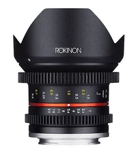 New Rokinon 12mm T2.2 Cine Ultra Wide Angle Video Lens for Fuji X 