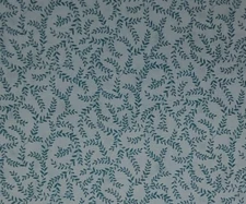 Vines Leaves BLENDER Quilters Cotton Teal Lt Blue HALF YARD BTHY