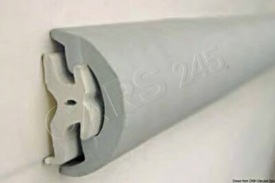 OSCULATI Nur Radial Fender-Profil aus PVC schwarz 32 mm