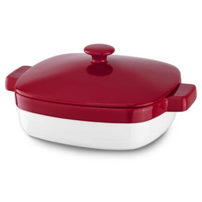 NEW KitchenAid KBLR28CRER Streamline Ceramic 2.8-Quart Casserole-Empire Red