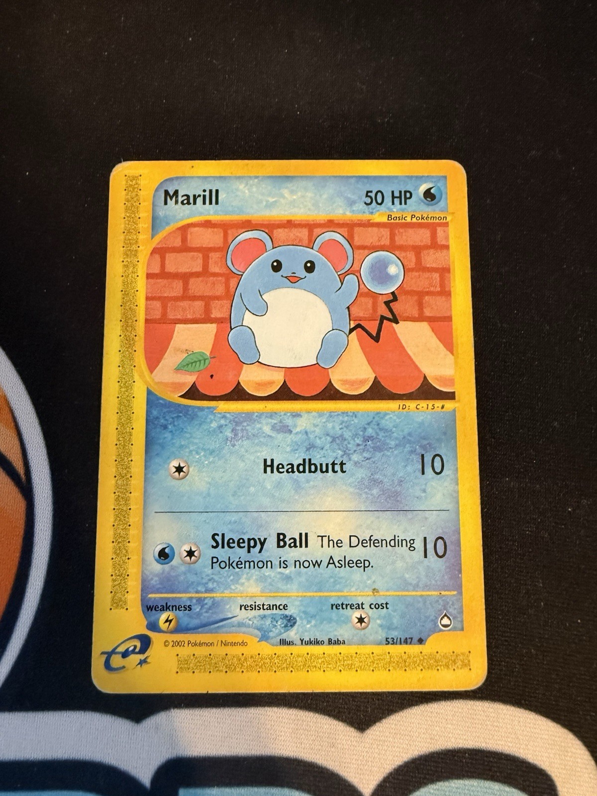 Pokemon Card - Marill Aquapolis 53/147 Uncommon