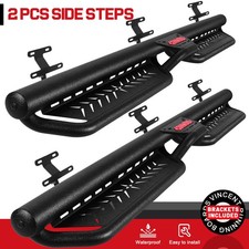 Ford F-150 Running Boards Installation 2-Stairs Running Boards For 2015-2026 Ford F150 Super Crew Cab Drop Side Step
