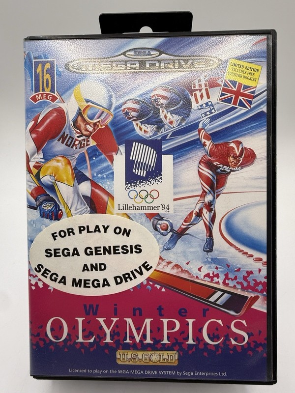 Winter Olympics Lillehammer ’94 Sega Genesis Mega Drive Complete w/ Manual PAL