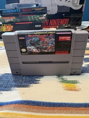 Street Fighter II Super Nintendo Game Mint Label Authentic Oem Tested Snes